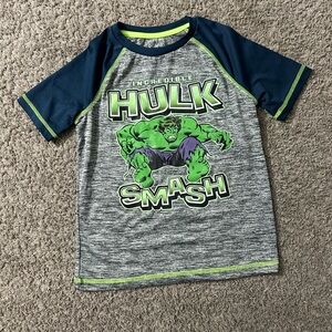 Jumping Beans Gray and Blue Hulk Smash Tee